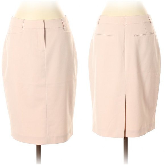 Calvin Klein Blush Pink Fly Front Pencil Skirt- Sz. 2 - Picture 1 of 4